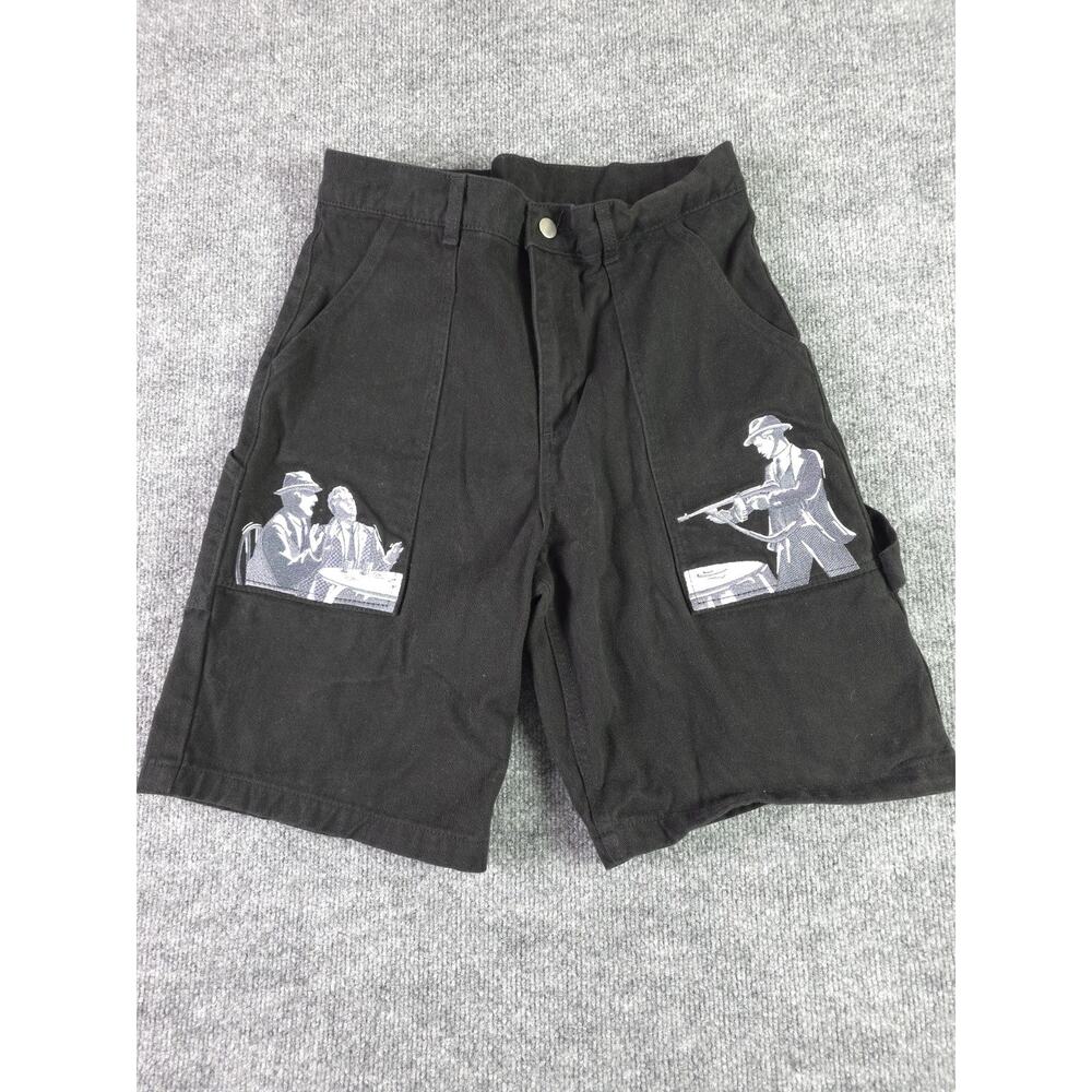 Derschutze The Godfather Jean Shorts Size 28 Black Made In Turkey Black